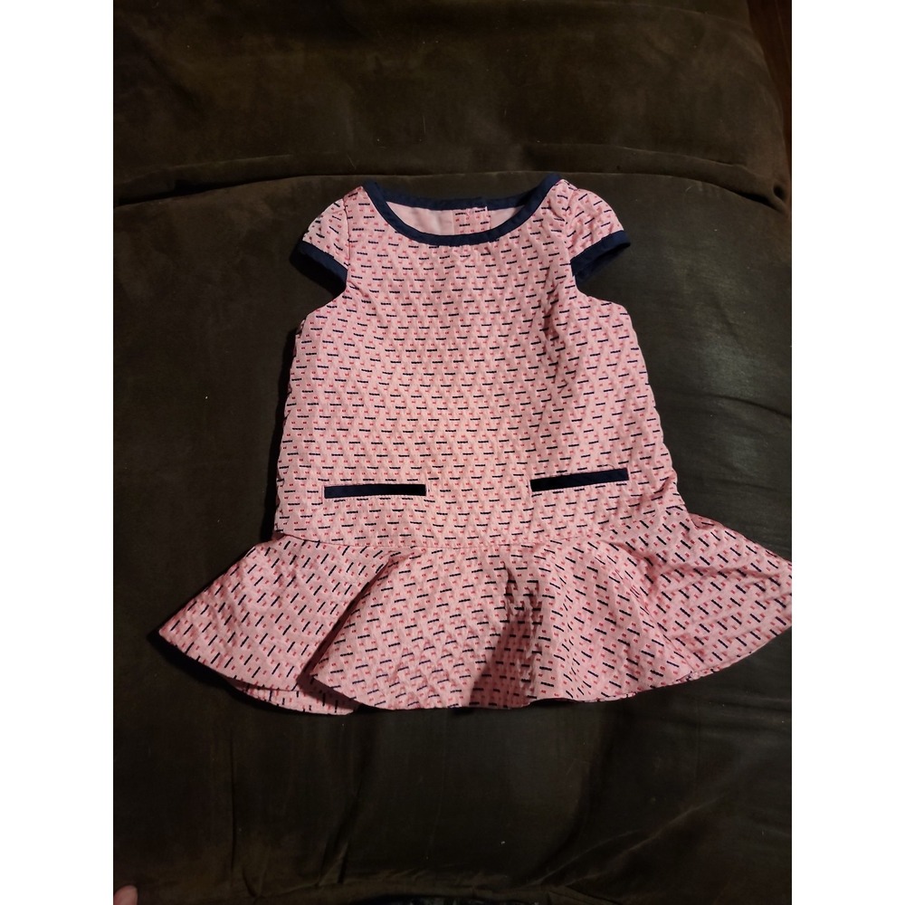 Janie and Jack Dress carribean rose size 3 6 months nwot
